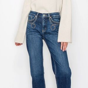 Western Front Pocket Detail Tummy Control Jeans / Artemis Vintage NWT
